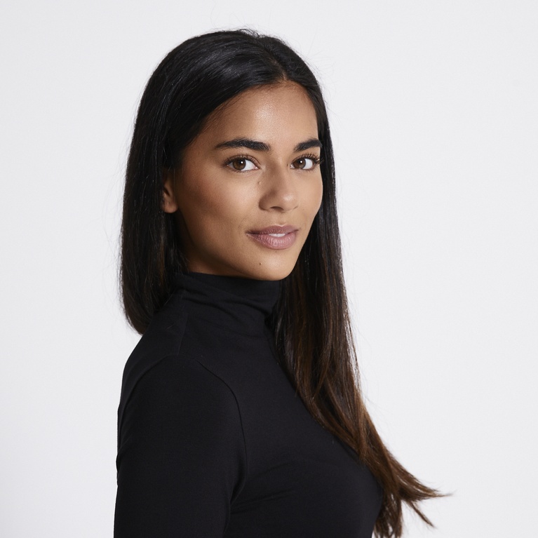 Soft feel polo top "Eline" Black